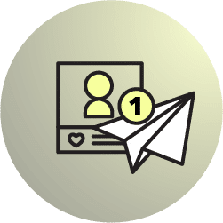 Icono envío de campañas de email marketing