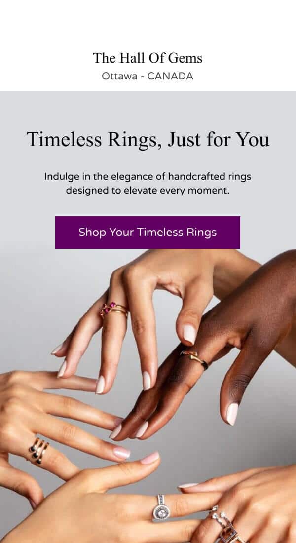 Diseño de email marketing para empresa de joyas