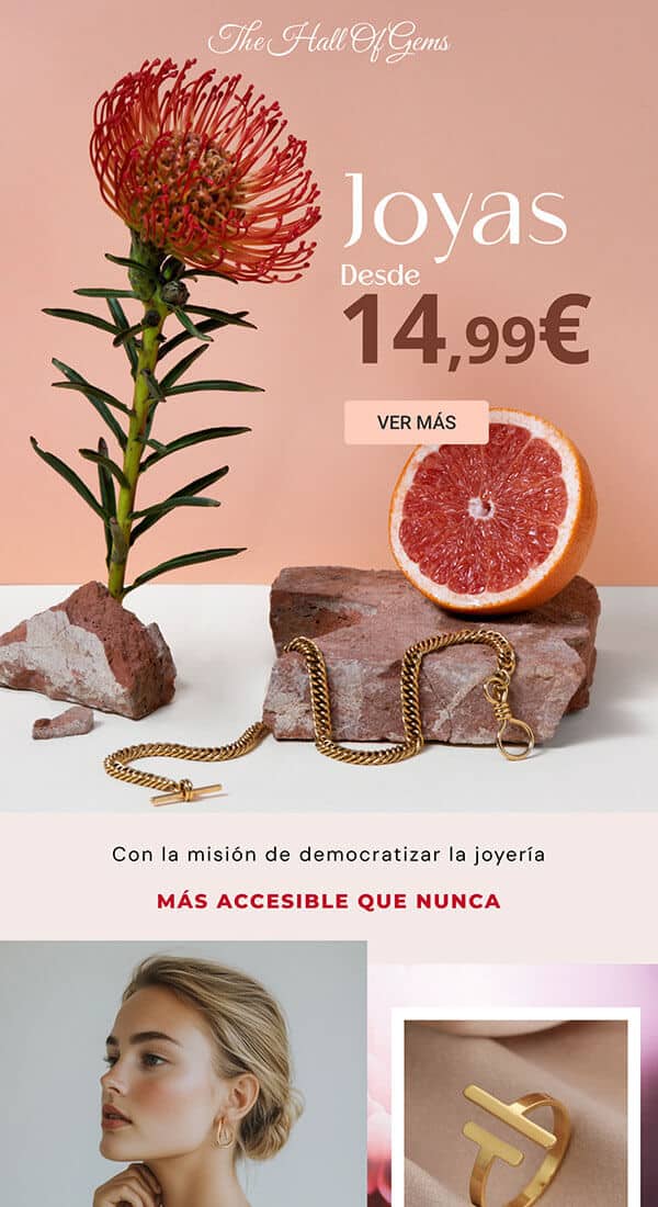 Diseño de email marketing para empresa de joyas
