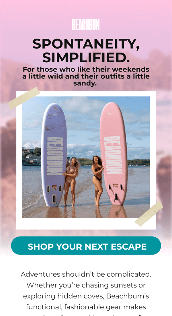 Diseño de email marketing para empresa de accesorios de playa