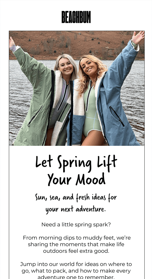 Diseño de email marketing para empresa de accesorios de playa