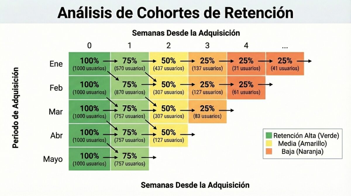 Análisis cohortes retención email marketing en 2026 Análisis cohortes retención email marketing en 2026