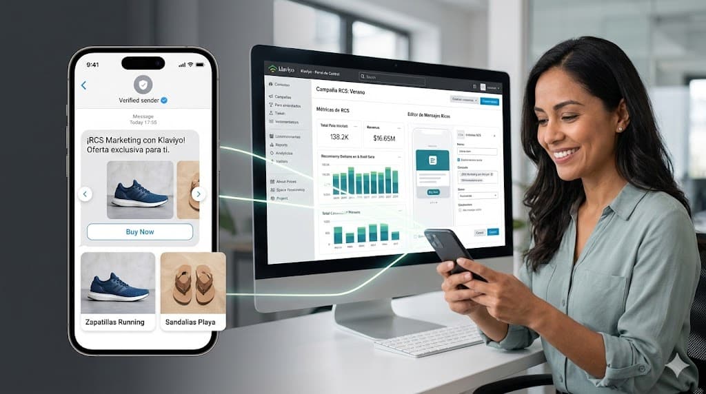 RCS en SMS marketing con Klaviyo: la guía definitiva para vender más con mensajes que convierten 2 rcs marketing Klaviyo